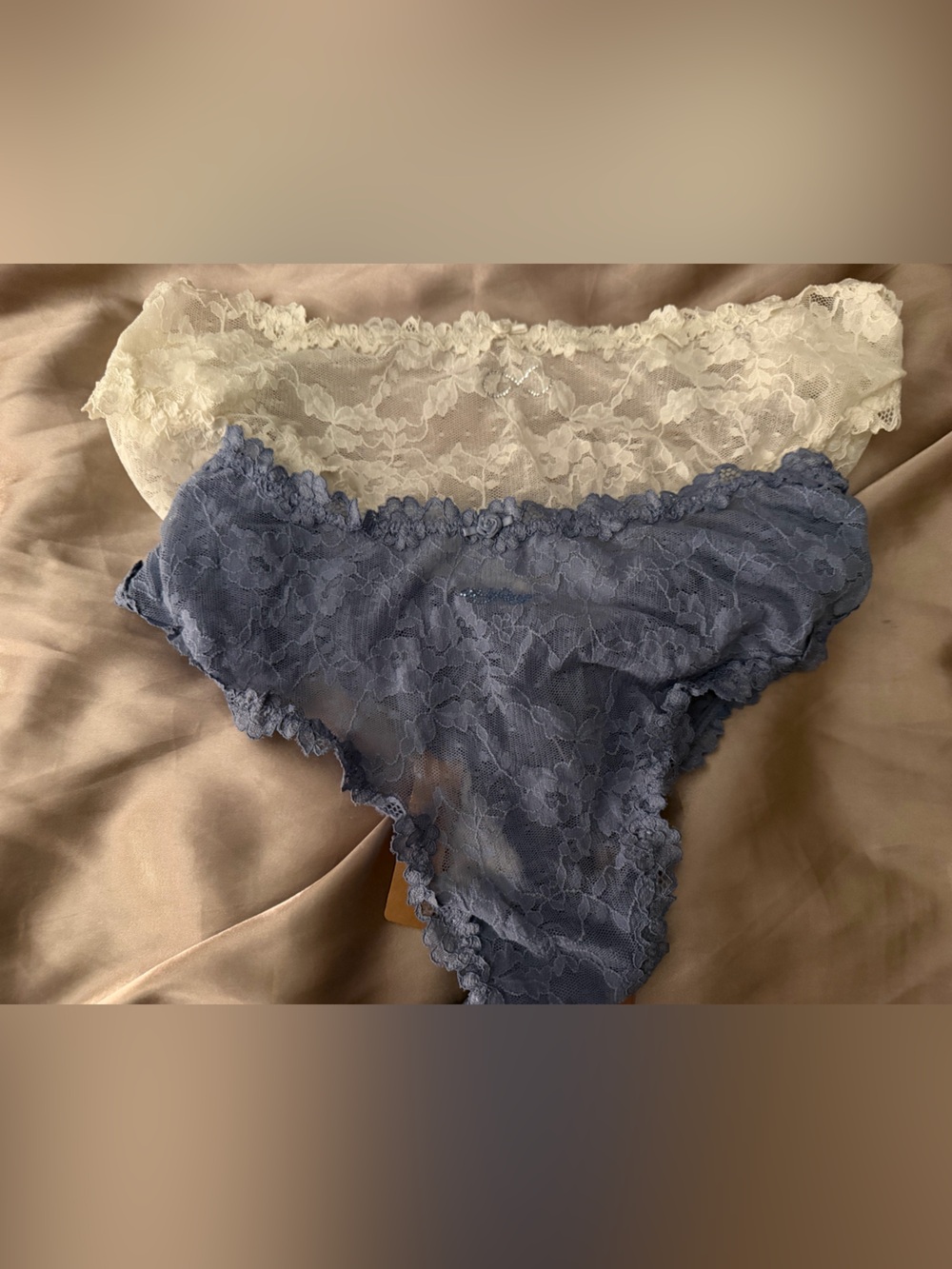 SKIMS Bridal Lace Dipped Thongs - 2 pack | 4X